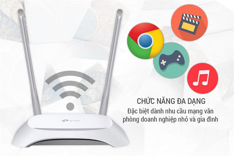Bộ ph&aacute;t wifi TP-Link TL-WR840N Wireless N300Mbps